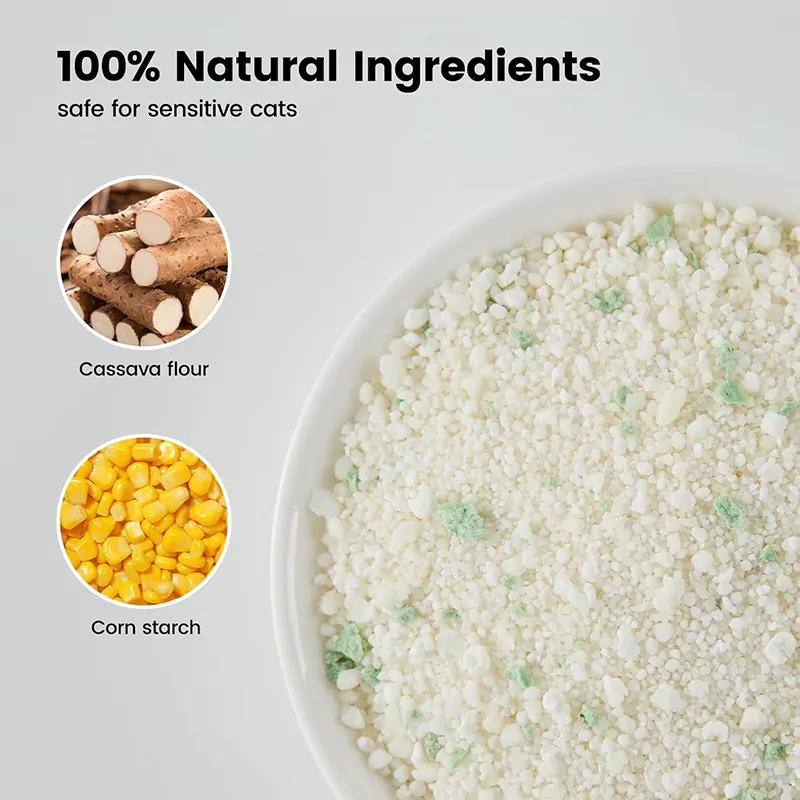 Natural Cassava Cat Litter Formula